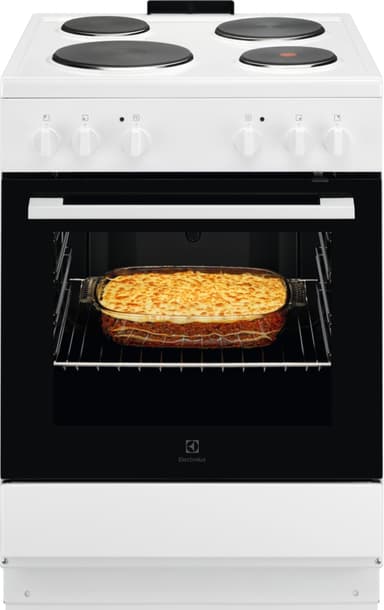 Electrolux Serie 300 Gjutjärnsspis LKS6000S0W (60cm 400 volt)