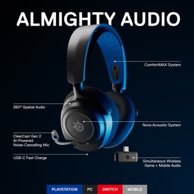 SteelSeries Arctis Nova 7P trådlöst gamingheadset