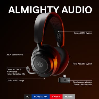SteelSeries Arctis Nova 7 trådlöst gamingheadset