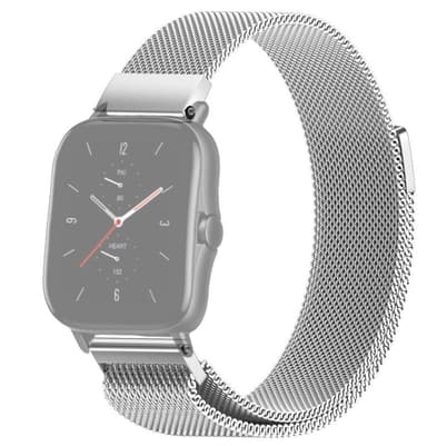 SKALO Milanese Loop till Amazfit GTS 3 - Silver