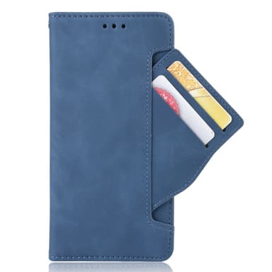 SKALO Motorola Moto G22 6-FACK Plånboksfodral - Blå