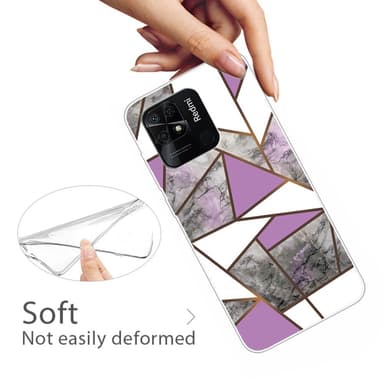 SKALO Xiaomi Redmi 10C Marmor TPU-skal - Motiv 11