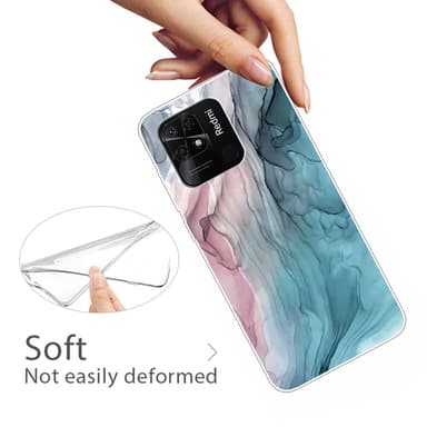 SKALO Xiaomi Redmi 10C Marmor TPU-skal - Motiv 2