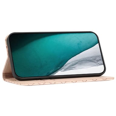 SKALO Xiaomi Redmi 10C Romb Litchi Plånbok - Roséguld