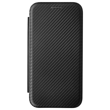 SKALO Xiaomi 12 Pro Carbon Fiber Plånboksfodral - Svart