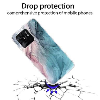 SKALO Xiaomi Redmi 10C Marmor TPU-skal - Motiv 2