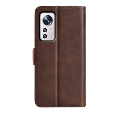 SKALO Xiaomi 12 Pro Premium Plånboksfodral - Brun