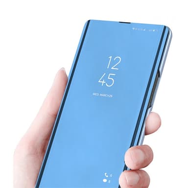 SKALO Xiaomi 12 Clear View Spegel fodral - Mörklila