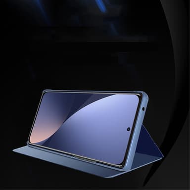 SKALO Xiaomi 12 Clear View Spegel fodral - Mörklila