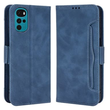 SKALO Motorola Moto G22 6-FACK Plånboksfodral - Blå