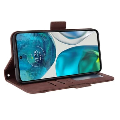 SKALO Motorola Moto G52 6-FACK Plånboksfodral - Brun