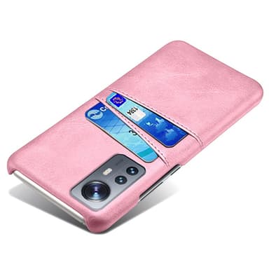 SKALO Xiaomi 12 Pro PU-Läder Korthållare Skal - Roséguld
