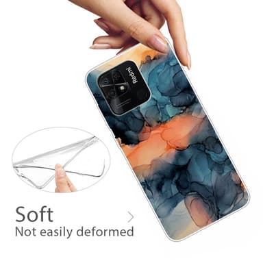 SKALO Xiaomi Redmi 10C Marmor TPU-skal - Motiv 7