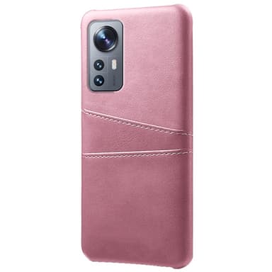 SKALO Xiaomi 12 Pro PU-Läder Korthållare Skal - Roséguld