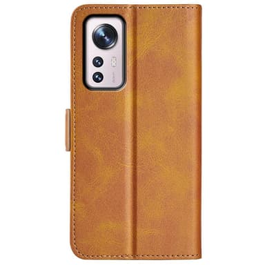 SKALO Xiaomi 12 Premium Plånboksfodral - Ljusbrun