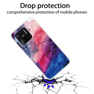 SKALO Xiaomi Redmi 10C Marmor TPU-skal - Motiv 3