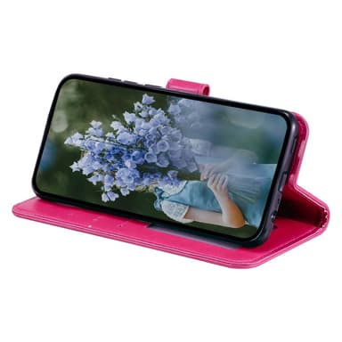 SKALO Motorola Moto G52 Mandala Plånboksfodral - Cerise