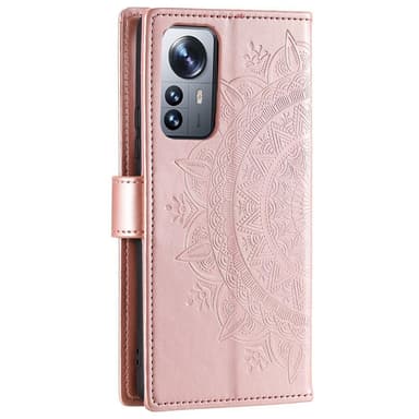 SKALO Xiaomi 12 Mandala Plånboksfodral - Roséguld