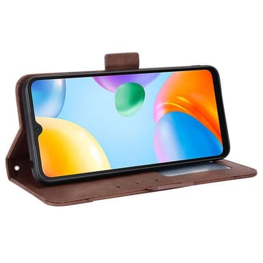 SKALO Xiaomi Redmi 10C 6-FACK Plånboksfodral - Brun