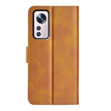 SKALO Xiaomi 12 Pro Premium Plånboksfodral - Ljusbrun