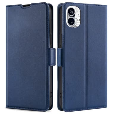 SKALO Nothing Phone (1) Ultratunn Premium Plånboksfodral - Blå