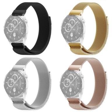 SKALO Milanese Loop till Huawei Watch 3/3 Pro - Roséguld