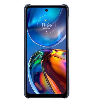 SKALO Motorola Moto E32/E32s PU-Läder Korthållare Skal - Blå
