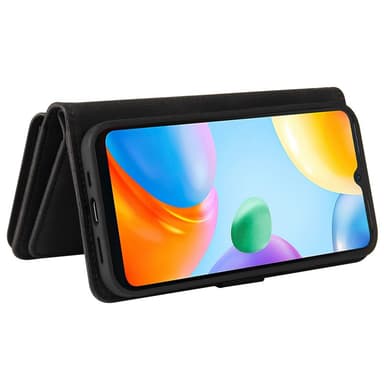 SKALO Xiaomi Redmi 10C Big Wallet 17-FACK Plånboksfodral - Svart