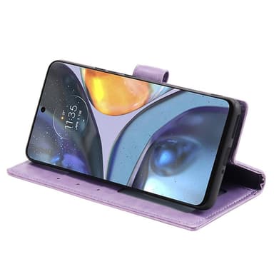 SKALO Motorola Moto G22 Mandala Plånboksfodral - Lila