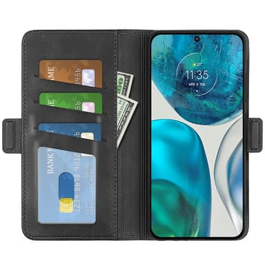 SKALO Motorola Moto G52 Premium Plånboksfodral - Svart