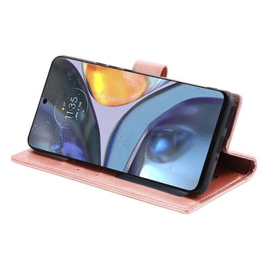 SKALO Motorola Moto G22 Mandala Plånboksfodral - Roséguld