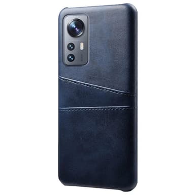 SKALO Xiaomi 12 Pro PU-Läder Korthållare Skal - Blå