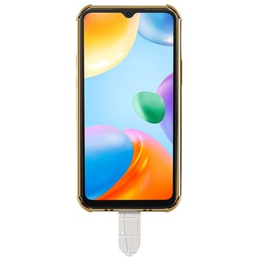SKALO Xiaomi Redmi 10C Krokodil Guldkant Skal med Handrem - Grön