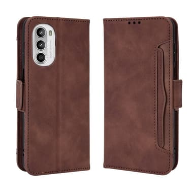 SKALO Motorola Moto G52 6-FACK Plånboksfodral - Brun