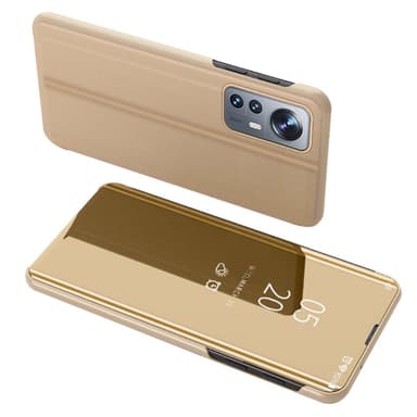 SKALO Xiaomi 12 Clear View Spegel fodral - Guld