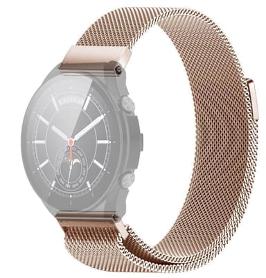 SKALO Milanese Loop till Xiaomi Watch S1 / S1 Active - Roséguld