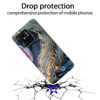 SKALO Xiaomi Redmi 10C Marmor TPU-skal - Motiv 5