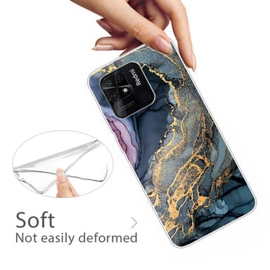 SKALO Xiaomi Redmi 10C Marmor TPU-skal - Motiv 5
