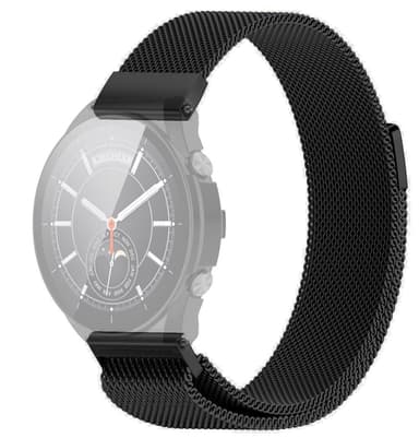 SKALO Milanese Loop till Xiaomi Watch S1 / S1 Active - Svart