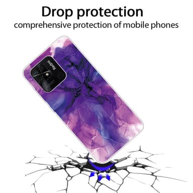 SKALO Xiaomi Redmi 10C Marmor TPU-skal - Motiv 6