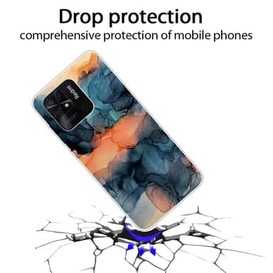 SKALO Xiaomi Redmi 10C Marmor TPU-skal - Motiv 7