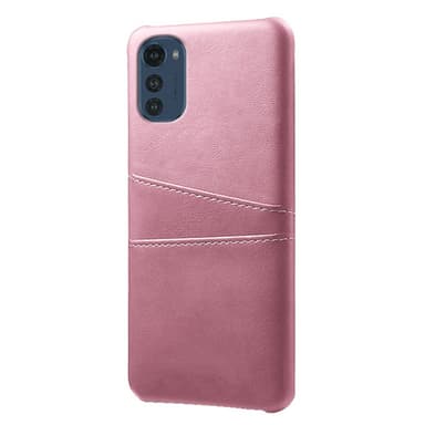 SKALO Motorola Moto E32/E32s PU-Läder Korthållare Skal - Roséguld