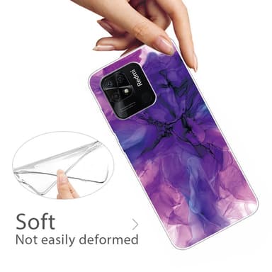 SKALO Xiaomi Redmi 10C Marmor TPU-skal - Motiv 6