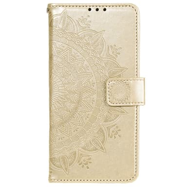 SKALO Xiaomi 12 Pro Mandala Plånboksfodral - Guld