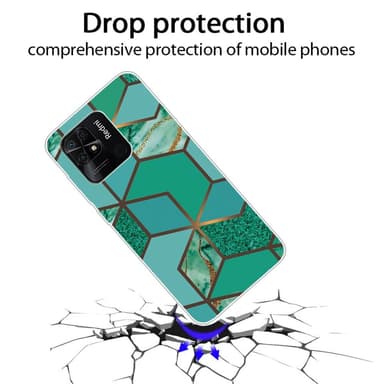 SKALO Xiaomi Redmi 10C Marmor TPU-skal - Motiv 9