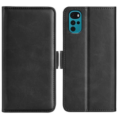 SKALO Motorola Moto G22 Premium Plånboksfodral - Svart