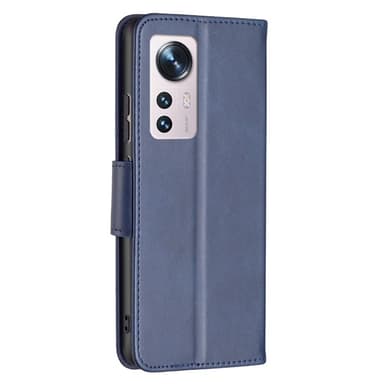 SKALO Xiaomi 12 5G Plånboksfodral i PU-Läder - Blå