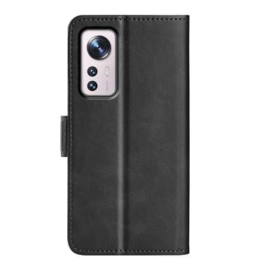 SKALO Xiaomi 12 Pro Premium Plånboksfodral - Svart