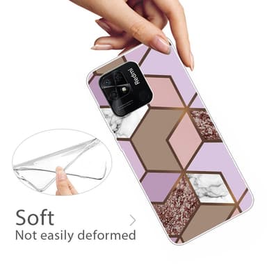 SKALO Xiaomi Redmi 10C Marmor TPU-skal - Motiv 8