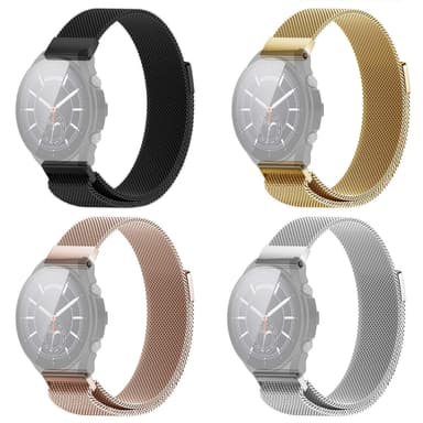 SKALO Milanese Loop till Xiaomi Watch S1 / S1 Active - Svart
